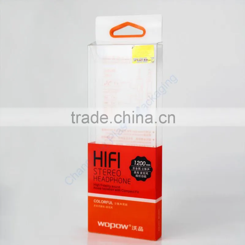Factory Direct Hifi Headphone Plastic Clear Box