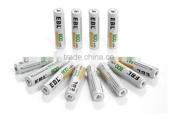 Wholesale EBL 4 Pack 1500 Cycle 800mAh AAA Ni-MH Rechargeable Batteries AAA