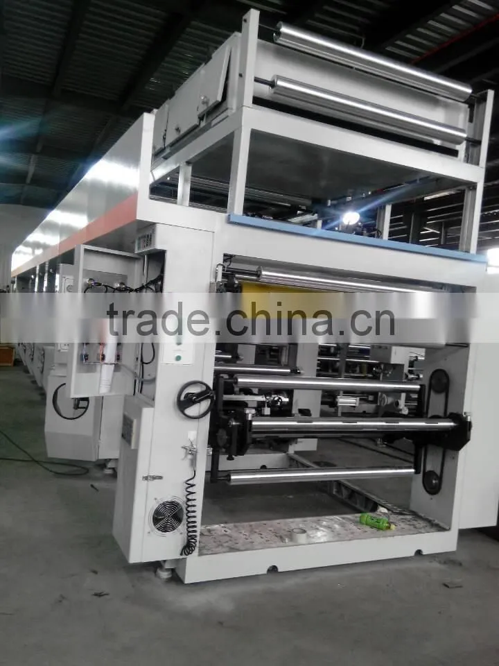 High-speed 8 colors aluminum foil rotogravure printing machine