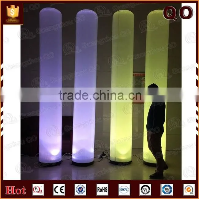 Reasonable price customized size inflatable lighted wedding columns