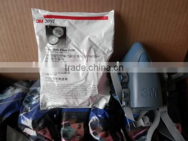 100% Genuine 3M 7502 half face mask and 100% Genuine 3M 2097 P100 filter $18.5 per set on sell!