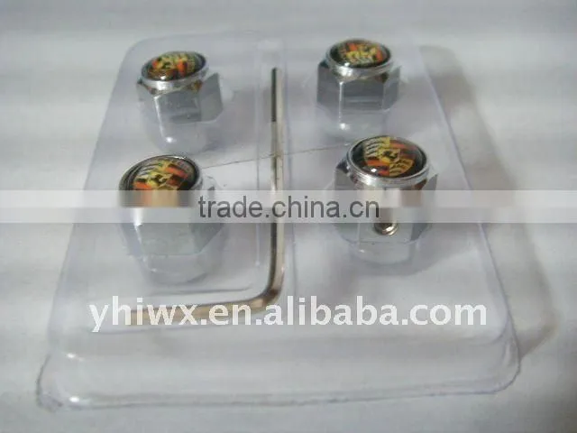 Anti Theft tire valve caps with spanner