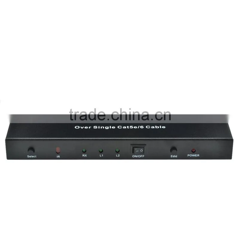 CHEERLINK 1080P 2X6 60m HDMI Splitter / Switch / Extender w/ EU Plug - Black