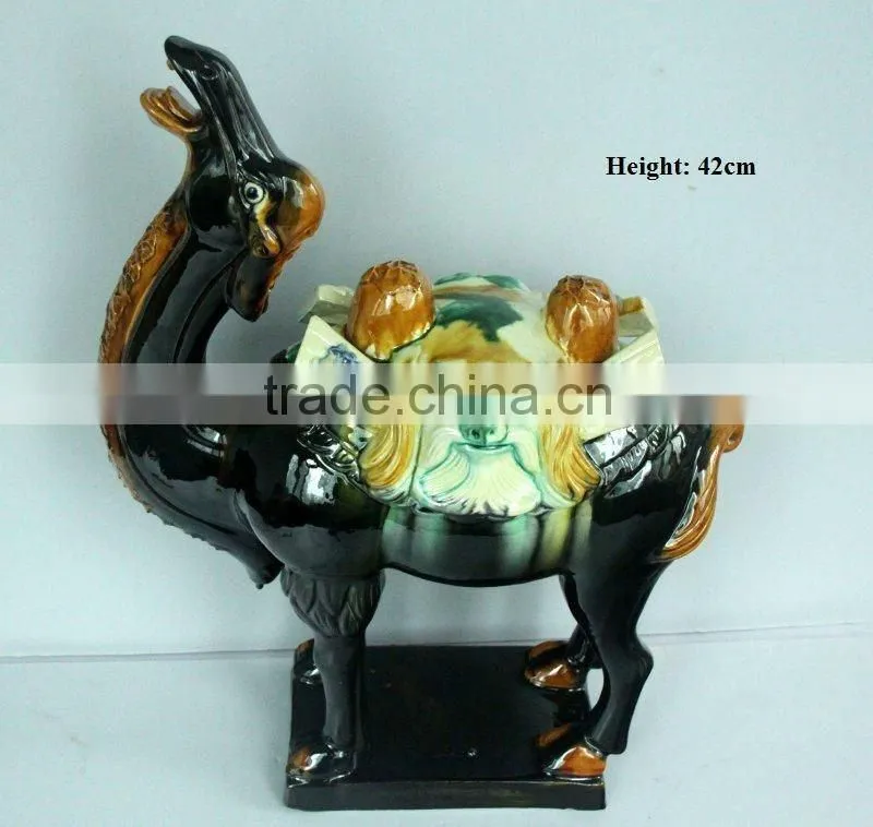 Household Tri-colored Pottery Decoration