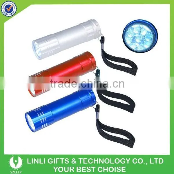 2016 Popular Mini Promotional Metal Led Pocket Torch Flashlight For Camping Safety