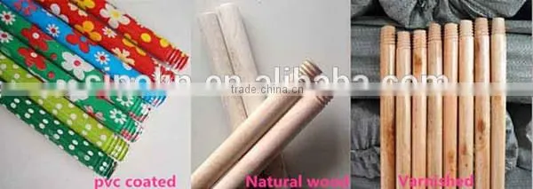 paint covered metal mop handle