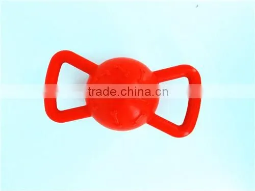 two ring soft rubber dog toy with giggle sound dog dog squeaky toy sound