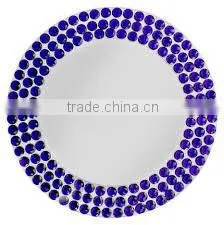super quality crystal charger plate