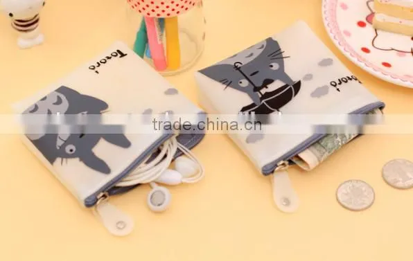Silicone totoro coin purse made in china