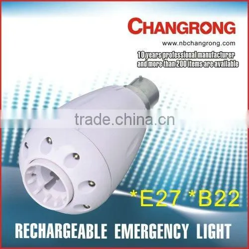 emergency AD and DC operated bulb lamp with battery