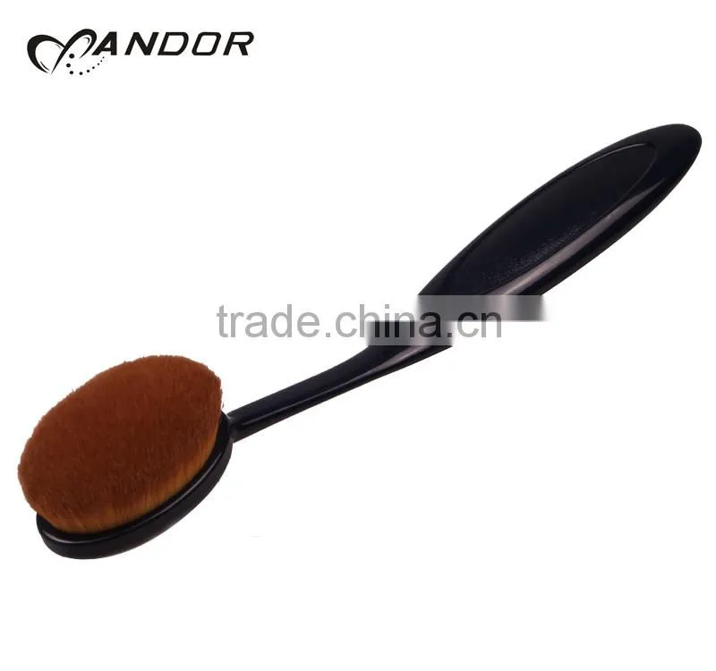 New black makeup cosmetic powder foundation blush brush