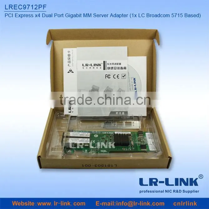 Special Offer BCM5715S PCI Express 1000FX Fiber Optic LC Connector Gigabit Ethernet Nic