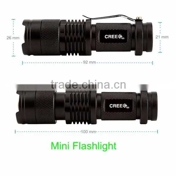 Manufacturer Supply Cheap Bulk AA Powerful Pocket Mini LED Flashlight with Branding