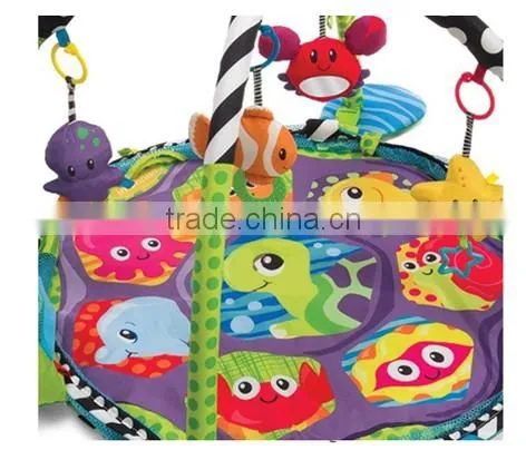 Cute turtle waterproof soft animal plush baby play mat