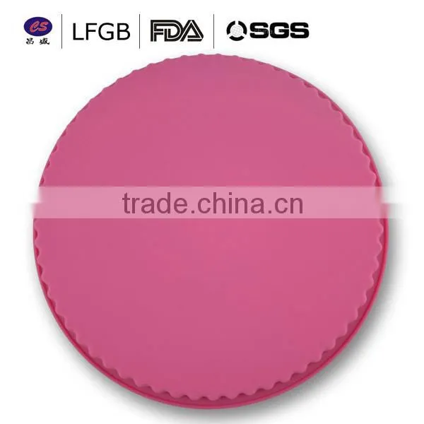 Hot sale !fashionable and high quality customized round shape silicone cake mould
