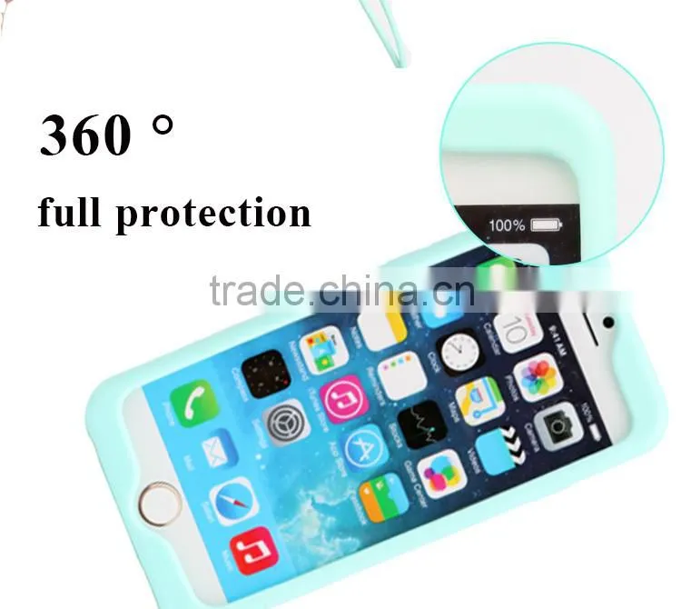 hot sell pc animel sex girl mobe phone case with Ice-cream color for iphone6 tpu clear cases for iphone