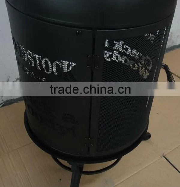 Heat resistant bottle shaped fire pit