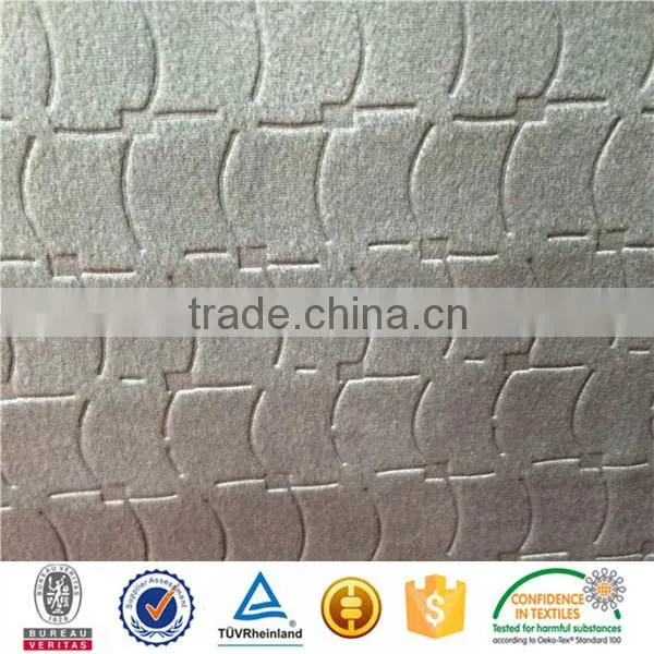 make to order Polyester Material new pattern embossed car seat upholstery fabric