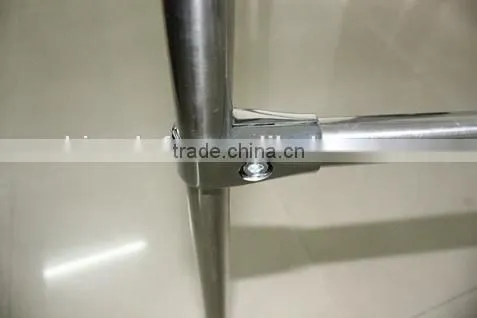 25mm Chrome Tube Pipe Walk In Wardrobe Clothes Storage Hanging Garment Rail System