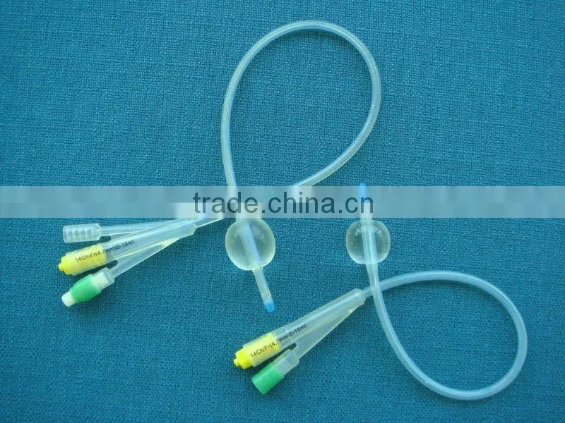 Silicone foley catheters