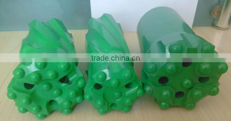 t38 retrac 76mm 89mm thread drilling button bit with spherical and ballistic buttons