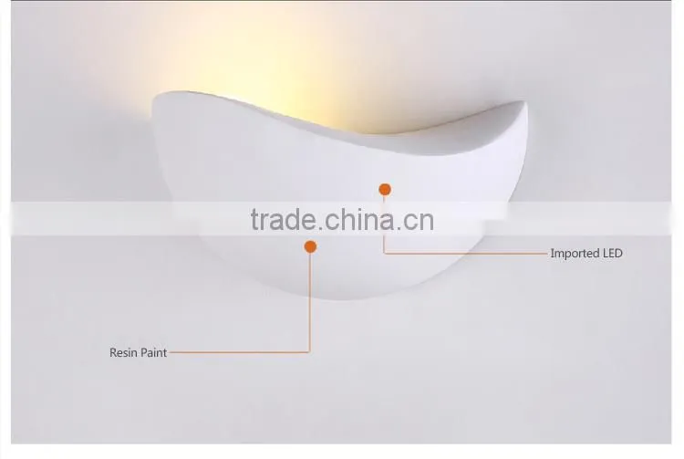 5730 LED Wall Lamps 220V Resin Paint 5w White Indoor Wall Light