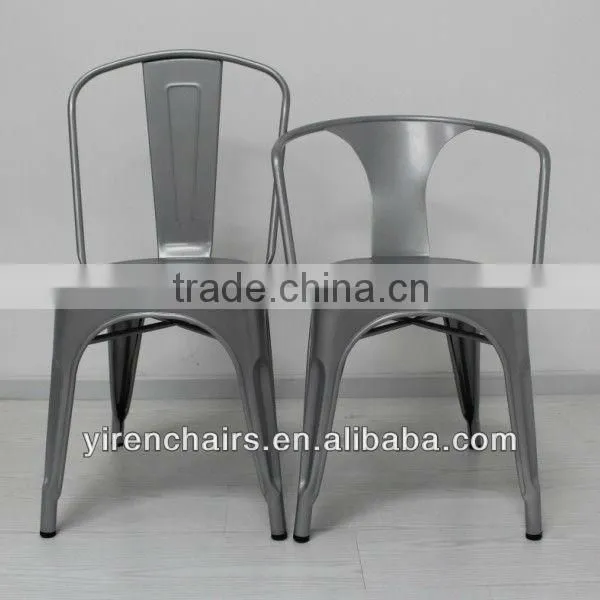 chair with arms - black