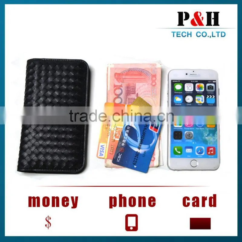 For iPhone 6 leather case, Wallet PU Leather Case Side Flip Cover wit