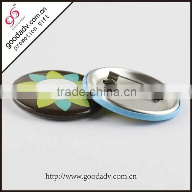 High quality metal tin badge full color printing custom button badge