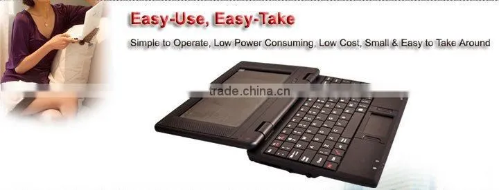 7inch Mini gift Laptop with Android 4.2 512MB/4GB with Wifi webcam haier laptop