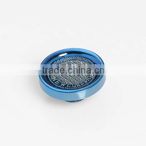 Fashion blue shirt button rivets jean jacket metal buttons