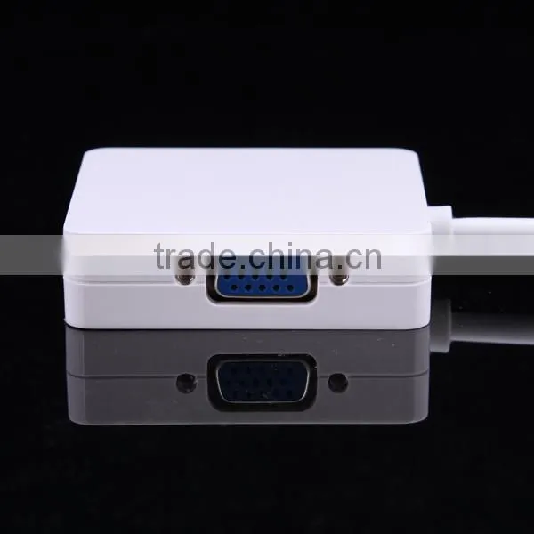 3 in 1 mini dp to HDMI DVI VGA adapter for macbook