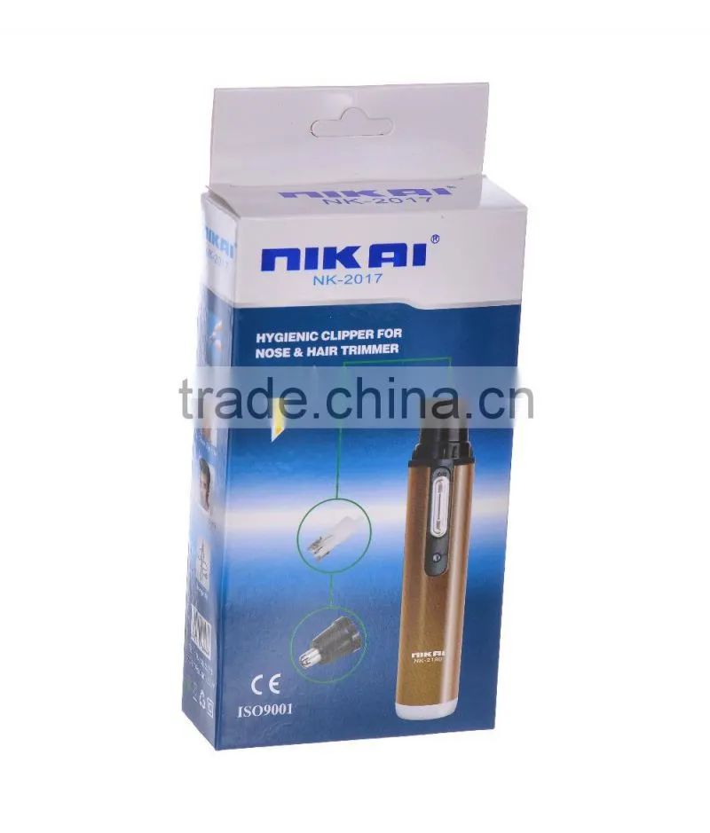Nose and moustache 2 in 1 deluxe trimmer for facial hair and nose hair