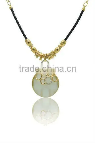 18K Gold plating pendant cat-eyes pendant fashion necklace three colors