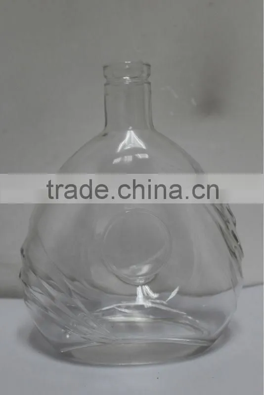 honorable handmade clear crystal glass bottle