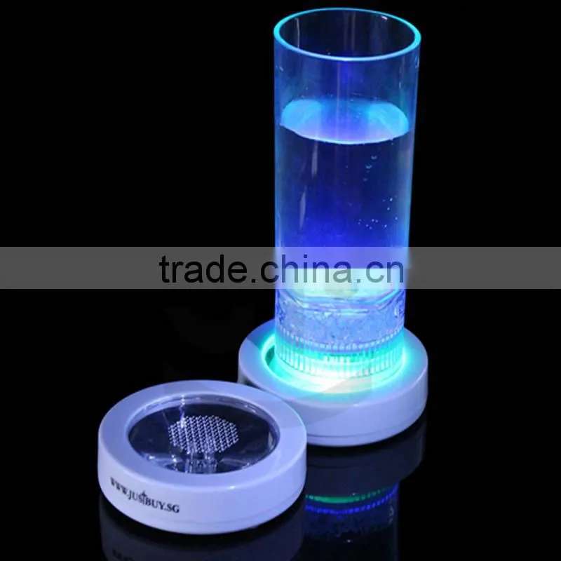 New Party Club Bars Cool Change Color Luminous LED Light Bottle Cup Mat Coaster