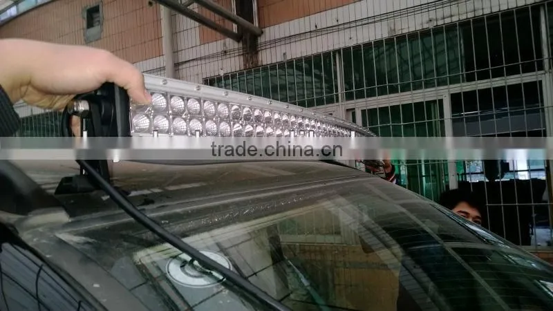 Hot sale 10-30V DC IP67 240W LED curved light bar, offroad curved led bar light, curved led light bar for trucks