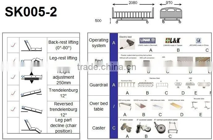 Commercial Furniture Economic Baby Hospital Bed For Sale