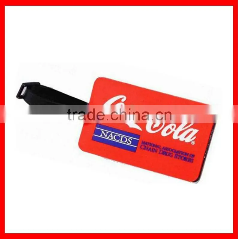 Soft pvc luggage tag 2014 Custom luggage tag
