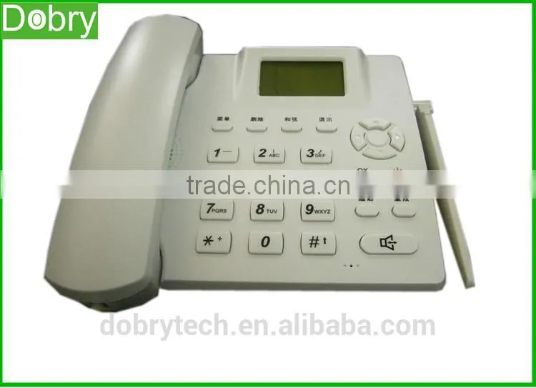 Popular sim card gsm fixed wireless desktop phone / dual sim phone from china
