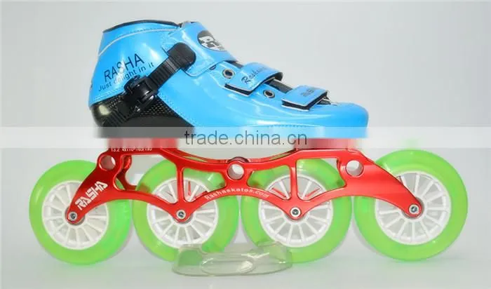 carbon speed skating shoes blue color 100% handmade inline skate roller skate india skate OEM ODM logo