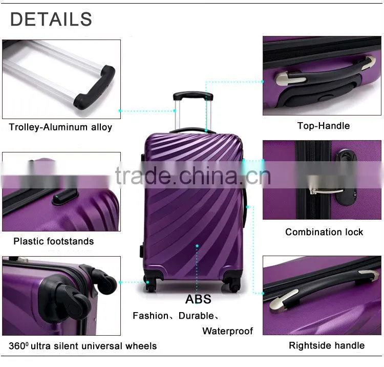 2014China alibaba Colorful small abs trolley bag,brand luggage,bags&cases
