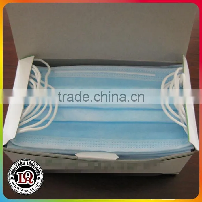 Disposable medical nonwoven face mask