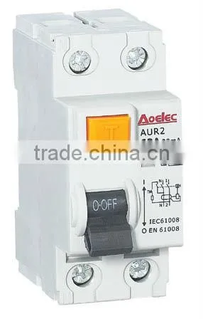 AUR2 with din rail mounting ID RCCB 2P 40A 30mA
