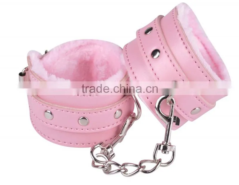 china wholesale price cheap novelty design pu leather sex handcuffs