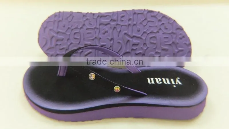 2016 lady soft rubber slipper