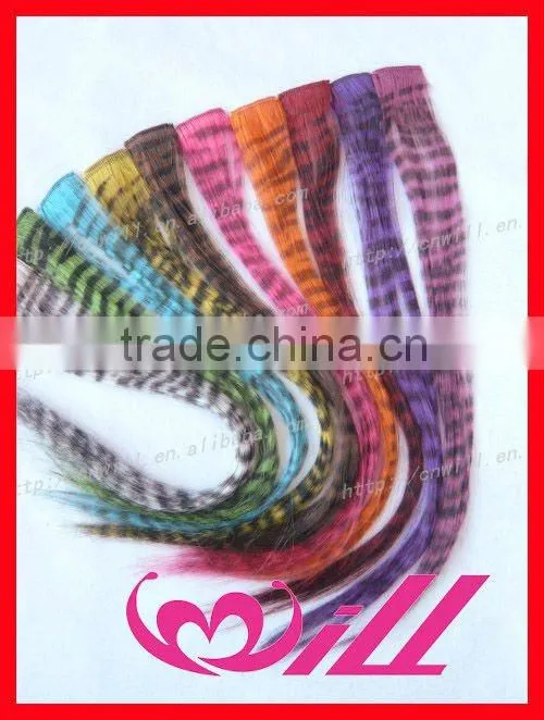 zebra print hair animal print hair extension