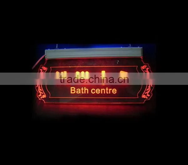 Fashionable hot selling acrylic led crystal photo frame sign