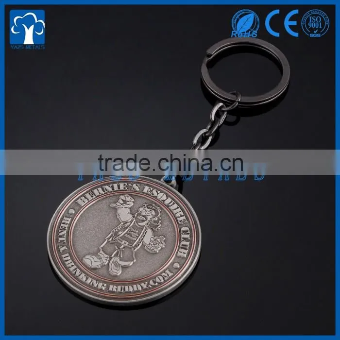 custom individual characters metal keychain