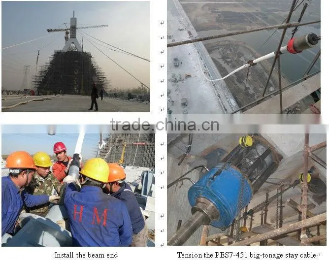 suspended bridge integral/full bundle extruding anchorage